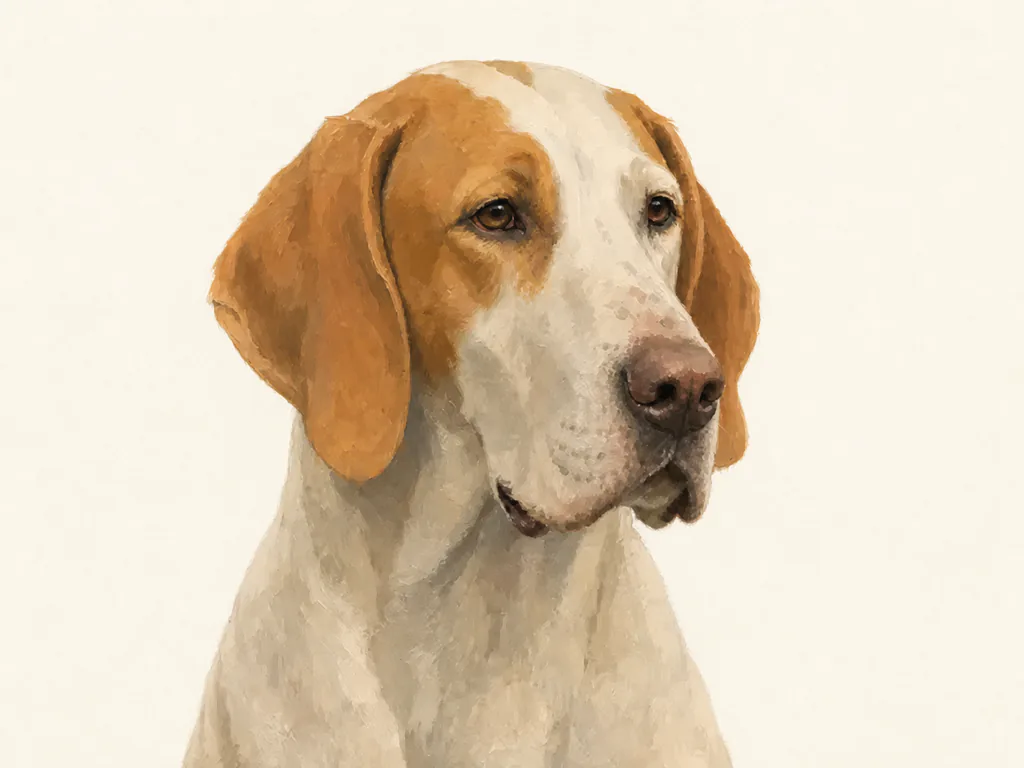 Great Anglo-French White and Orange Hound